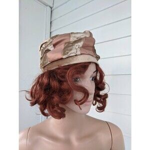 Vintage Cloche Hat Metallic Bronze Velvet Rose Gold Satin